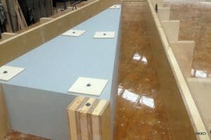 Piepschuim beton bekisting/mallen